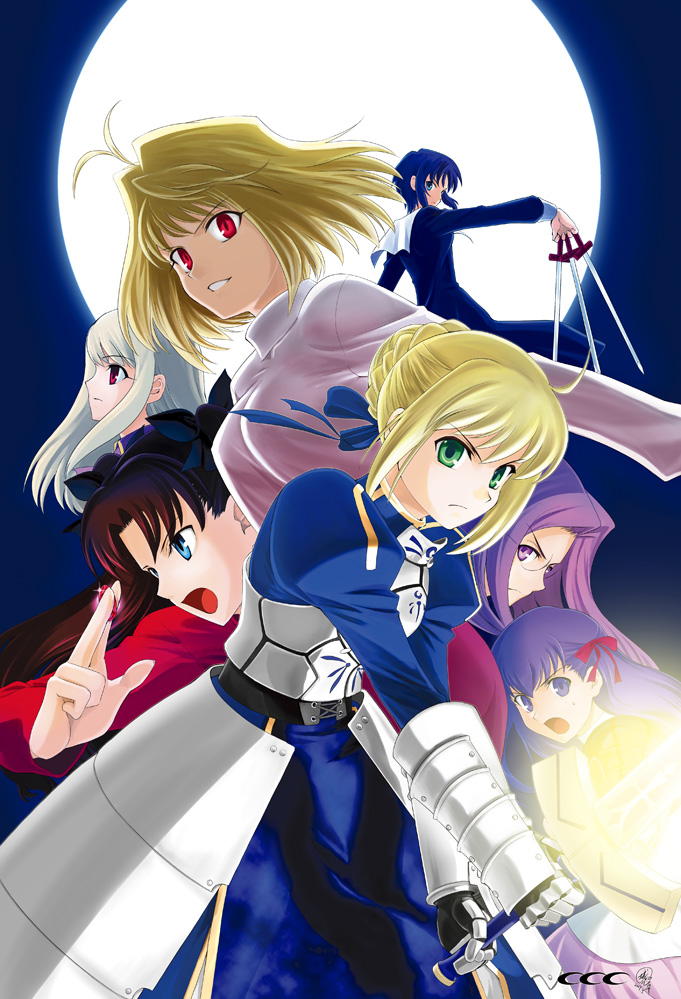 artoria pendragon, saber, tohsaka rin, medusa, arcueid brunestud, and 1 more (fate and 4 more) drawn by shirotsumekusa
