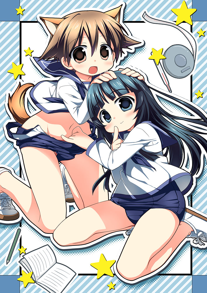 miyafuji yoshika and yamakawa michiko (world witches series and 1 more) drawn by nagayama_yuunon