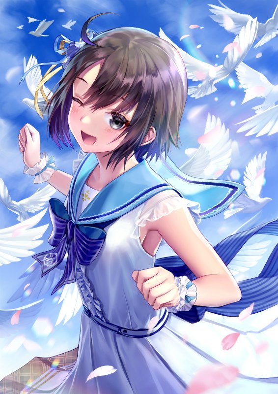 otokura yuuki (idolmaster and 2 more) drawn by tsukino_karasu