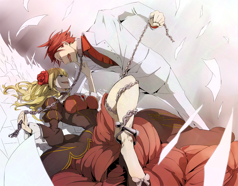 beatrice and ushiromiya battler (umineko no naku koro ni) drawn by complement