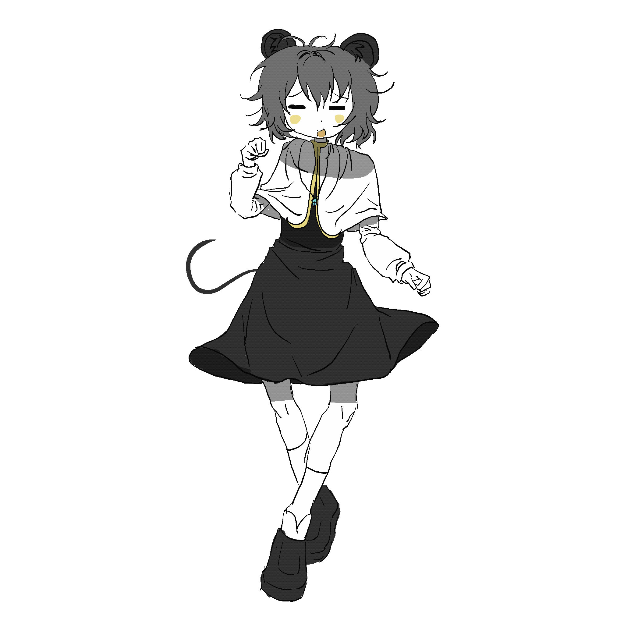 nazrin and nyon (touhou and 1 more) drawn by zhengzhizhezhisi98505