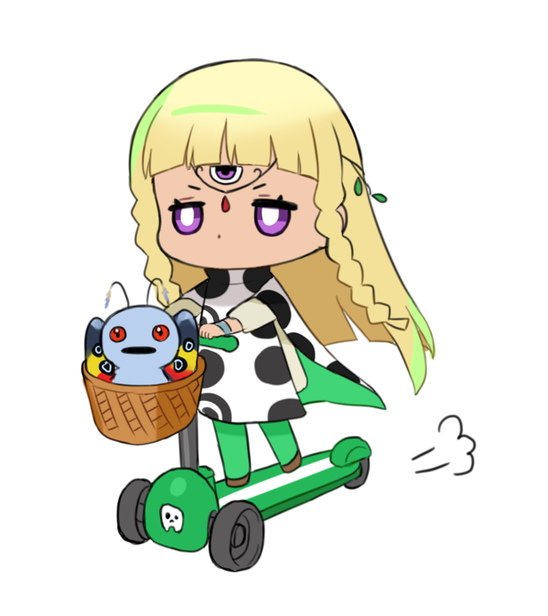 eupha and mothman (shin megami tensei and 1 more) drawn by pkin_cheezpie