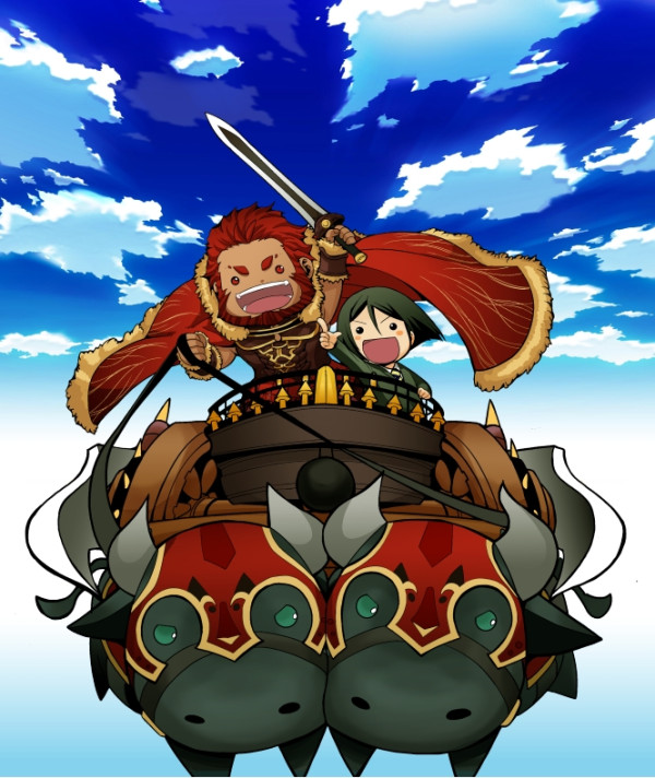 iskandar and waver velvet (fate and 1 more) drawn by kikuyarou