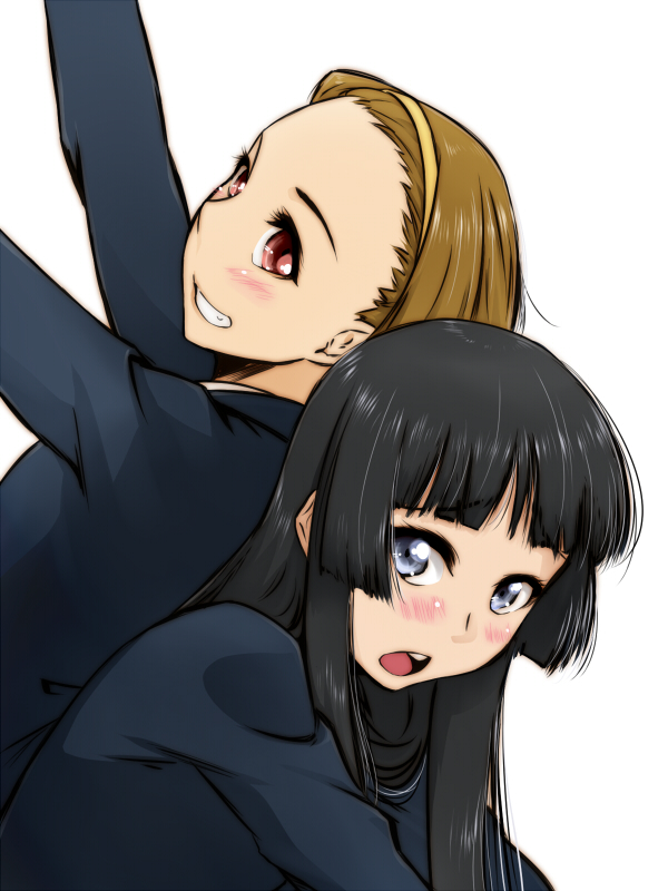 akiyama mio and tainaka ritsu (k-on!) drawn by k.sho