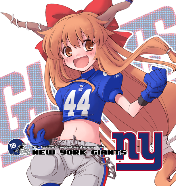 ibuki suika and ahmad bradshaw (touhou and 2 more) drawn by fujii_jun