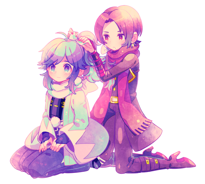 kashuu kiyomitsu and yamato-no-kami yasusada (touken ranbu) drawn by zippo_(3756c)