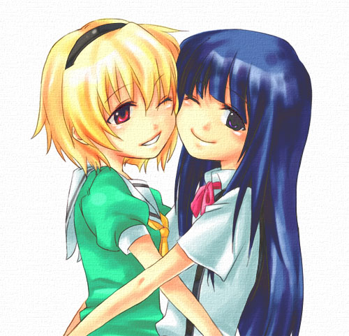 furude rika and houjou satoko (higurashi no naku koro ni)
