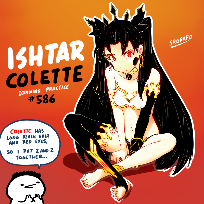 ishtar (fate and 1 more) drawn by srgrafo