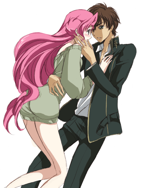 kururugi suzaku and euphemia li britannia (code geass) drawn by akina_tsukako