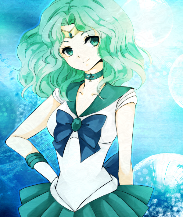 kaiou michiru and sailor neptune (bishoujo senshi sailor moon) drawn by yuuki_susumu