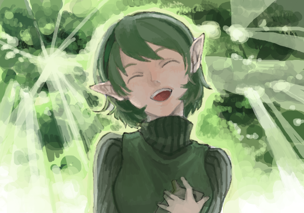 saria (the legend of zelda and 1 more) drawn by mochio_(ibuki)