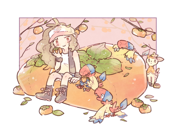 hilda, deerling, and archen (pokemon and 1 more) drawn by katiko