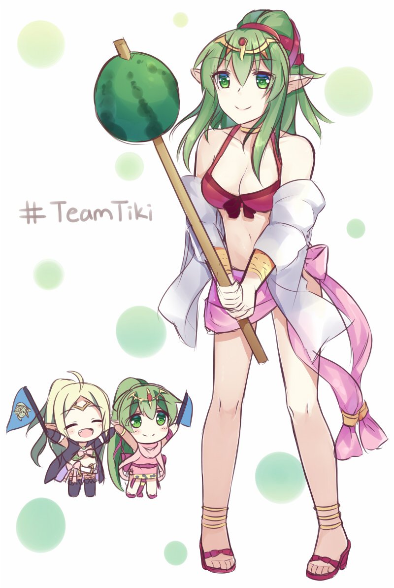 tiki and nowi (fire emblem and 3 more) drawn by sora_rinn