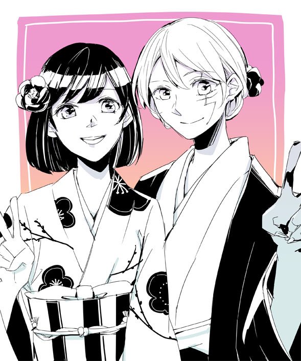 lenalee lee and allen walker (d.gray-man) drawn by aogr_xa