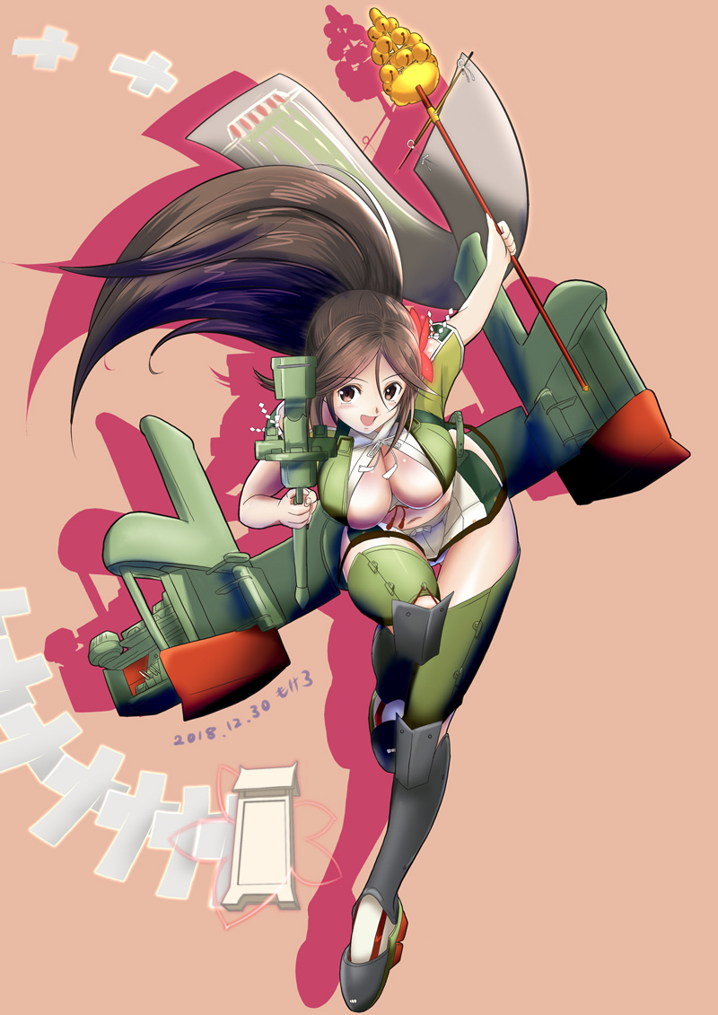 amagi and amagi kai (kantai collection) drawn by moke_ro