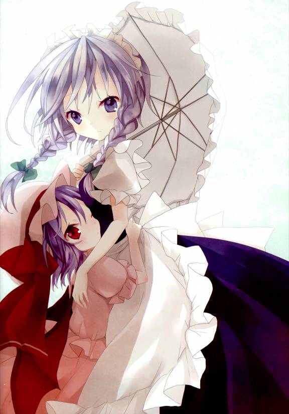 remilia scarlet and izayoi sakuya (touhou) drawn by shimakoma