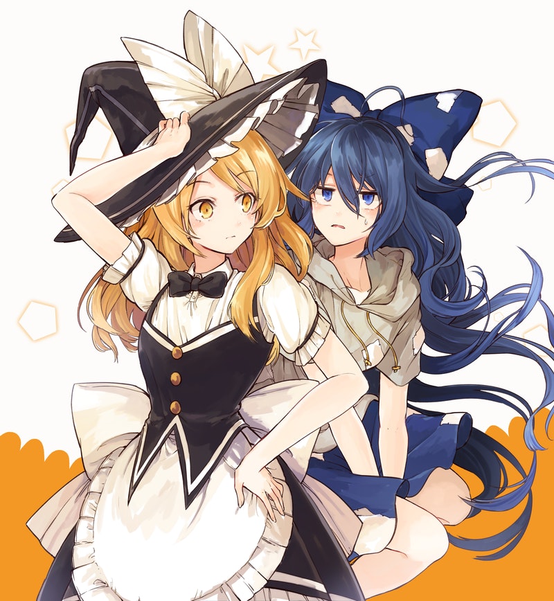 kirisame marisa and yorigami shion (touhou and 1 more) drawn by hisona_(suaritesumi)