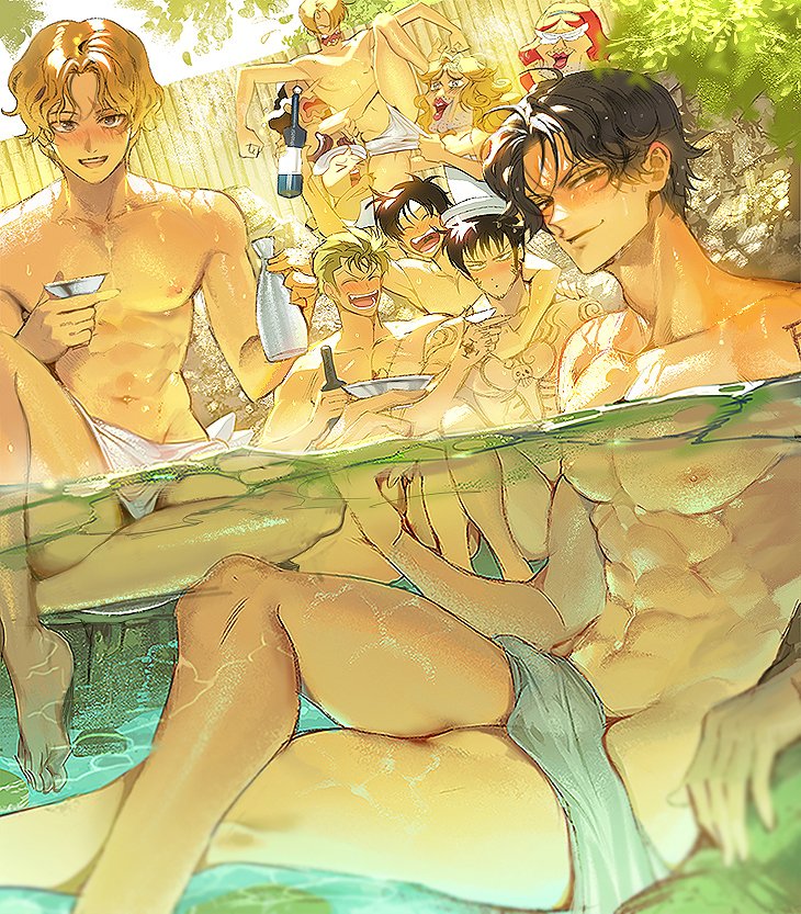 monkey d. luffy, roronoa zoro, sanji, trafalgar law, tony tony chopper, and 5 more (one piece) drawn by runa_(nori31291404)