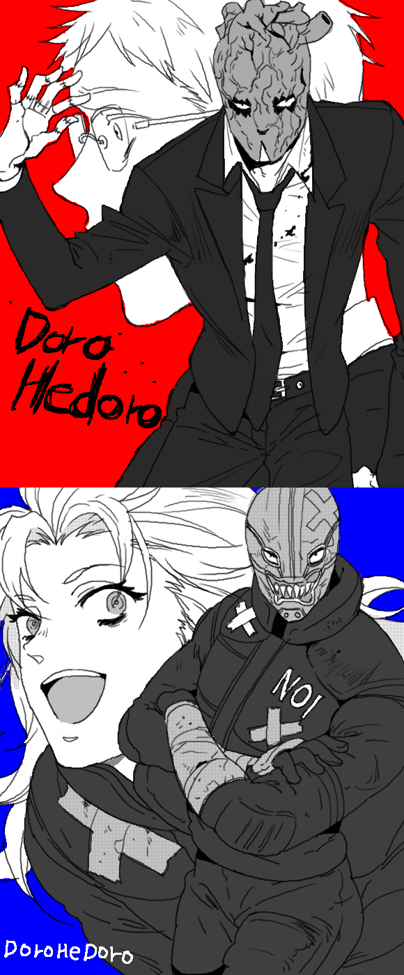 noi and shin (dorohedoro) drawn by inzup