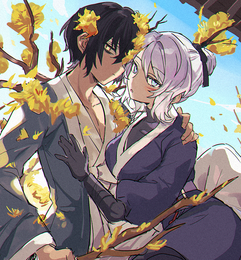 faust and yi sang (project moon and 1 more) drawn by medu_(rubish)