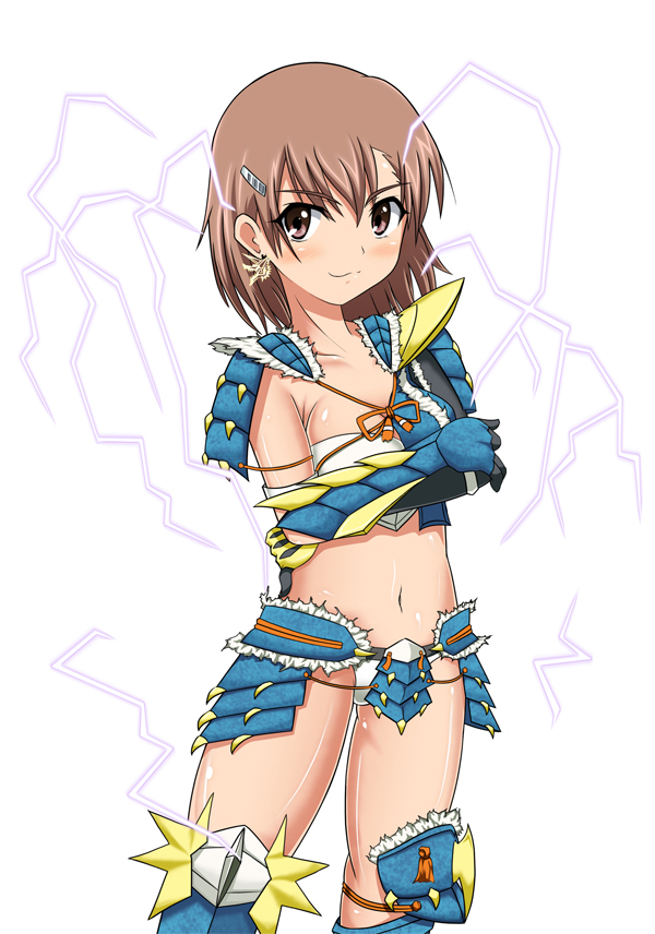 misaka mikoto (toaru majutsu no index and 3 more) drawn by cyapa