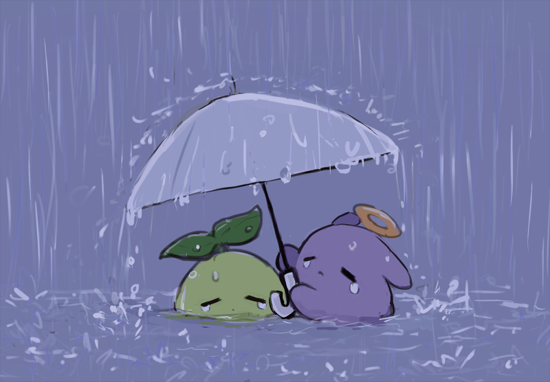takodachi and sapling (hololive and 1 more) drawn by yuuyu_(777)
