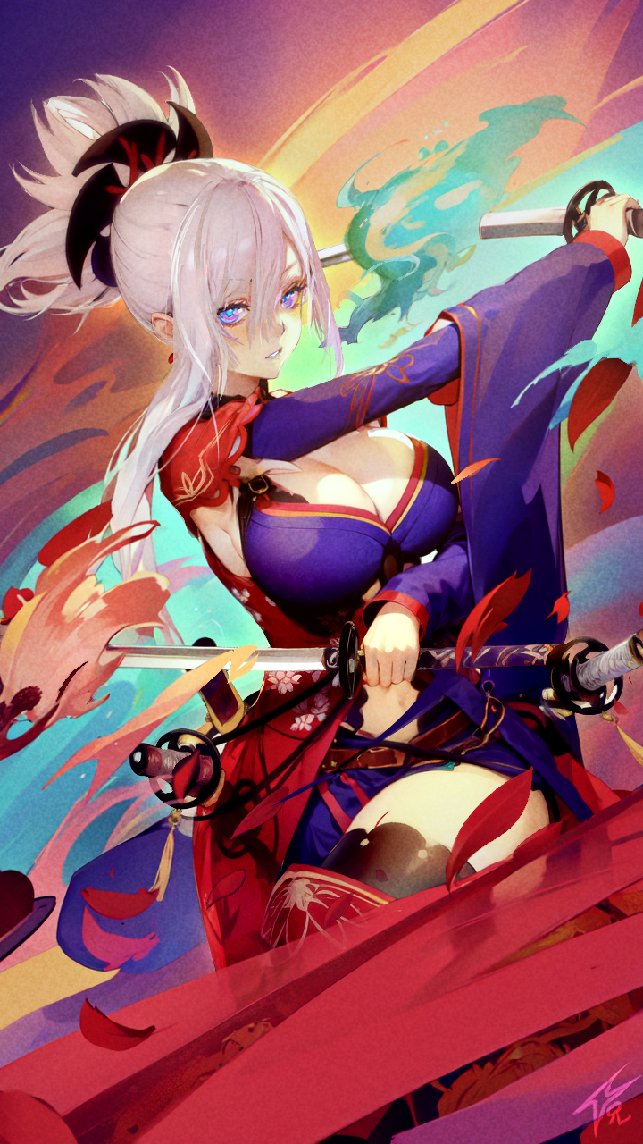 miyamoto musashi (fate and 1 more) drawn by dynamitenatalia
