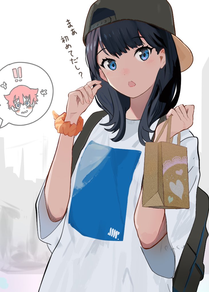 takarada rikka and hibiki yuuta (gridman universe) drawn by lensu_(lotus36936936)