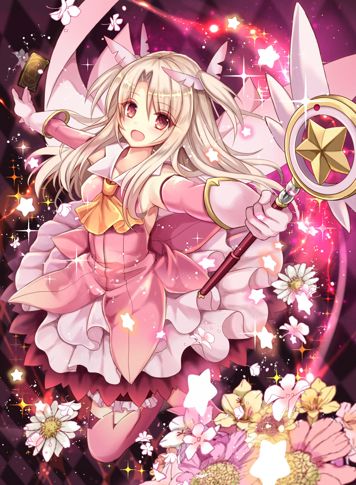 illyasviel von einzbern, prisma illya, and magical ruby (fate and 1 more) drawn by nozomi_fuuten