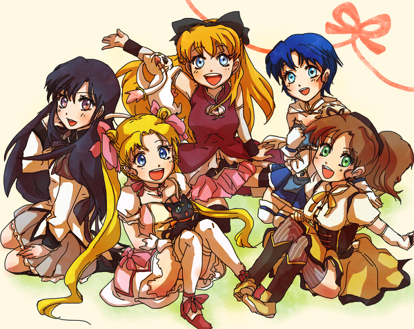 akemi homura, kaname madoka, miki sayaka, sakura kyoko, tomoe mami, and 8 more (mahou shoujo madoka magica and 1 more) drawn by dreamearth