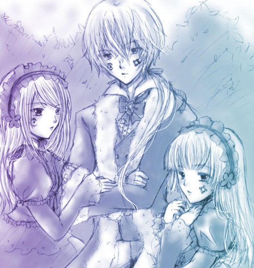 hortense, violette, and hiver laurant (sound horizon and 1 more)