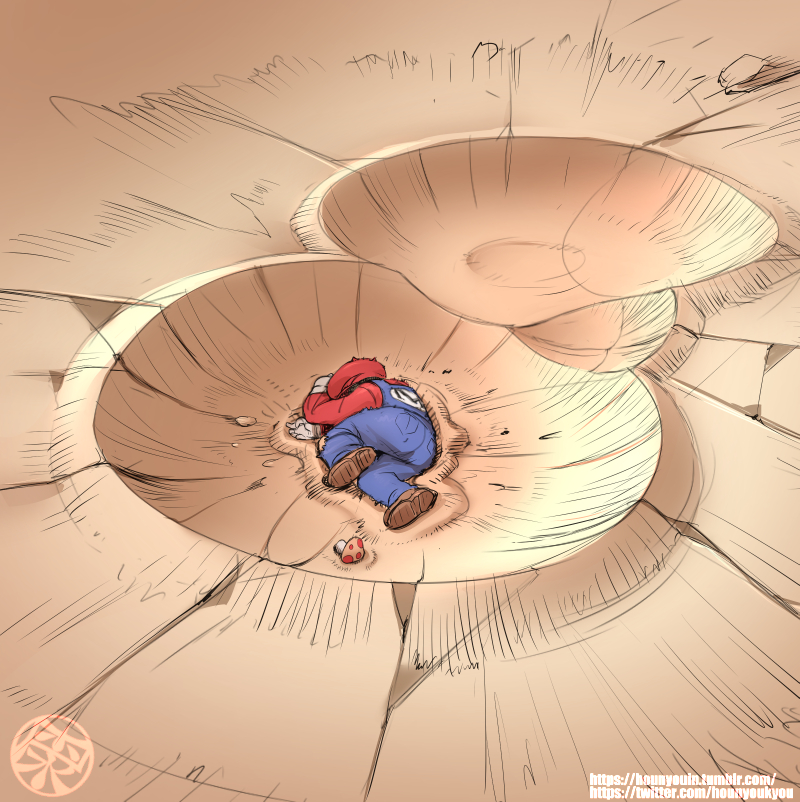 mario (mario and 1 more) drawn by hounyouin