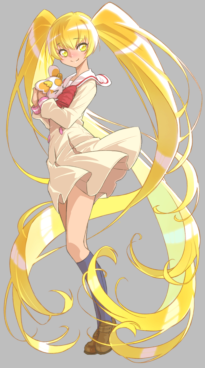myoudouin itsuki, cure sunshine, and potpourri (precure and 1 more) drawn by jj_(ssspulse)