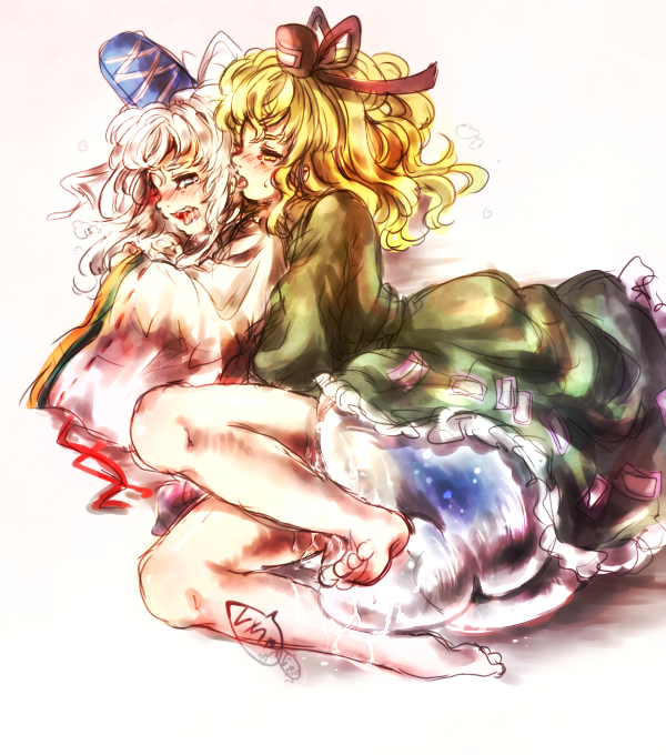 mononobe no futo and soga no tojiko (touhou) drawn by koto_inari