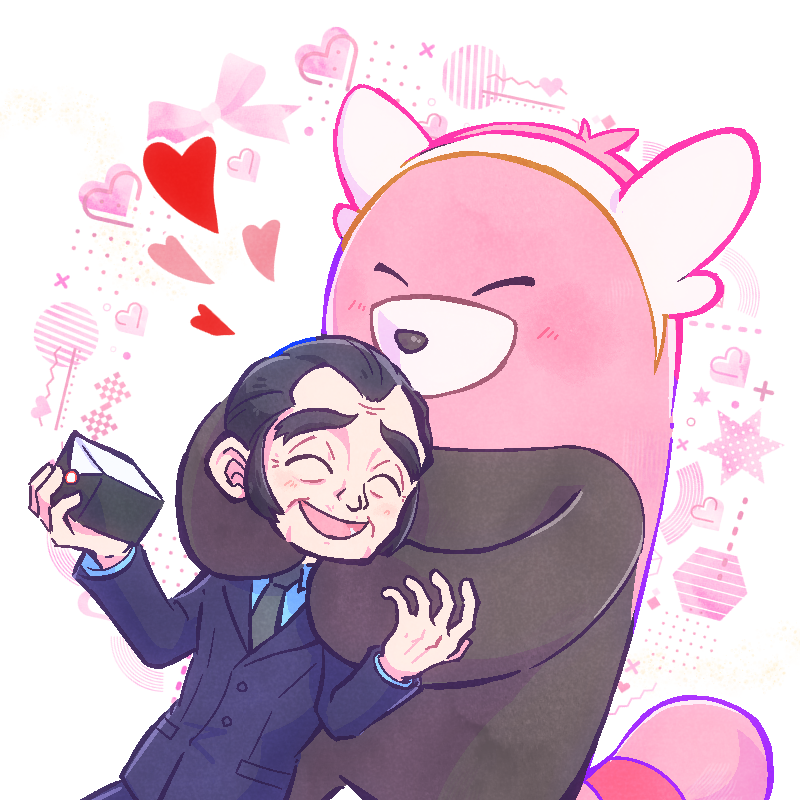 bewear and snacksworth (pokemon and 1 more) drawn by teo175ani