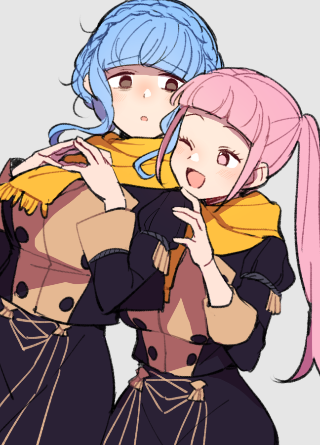 hilda valentine goneril and marianne von edmund (fire emblem and 1 more) drawn by do_m_kaeru