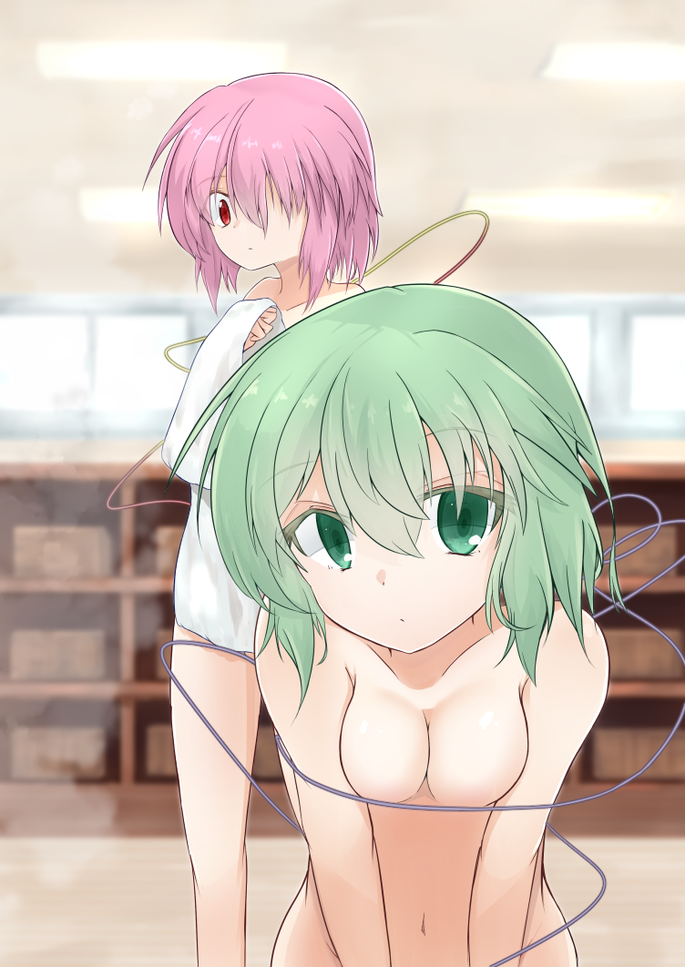 komeiji koishi and komeiji satori (touhou) drawn by yu_(dopperyu)