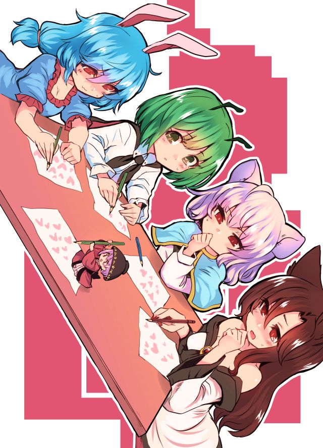 nazrin, wriggle nightbug, imaizumi kagerou, sukuna shinmyoumaru, and seiran (touhou) drawn by utopia_(utopiavl)