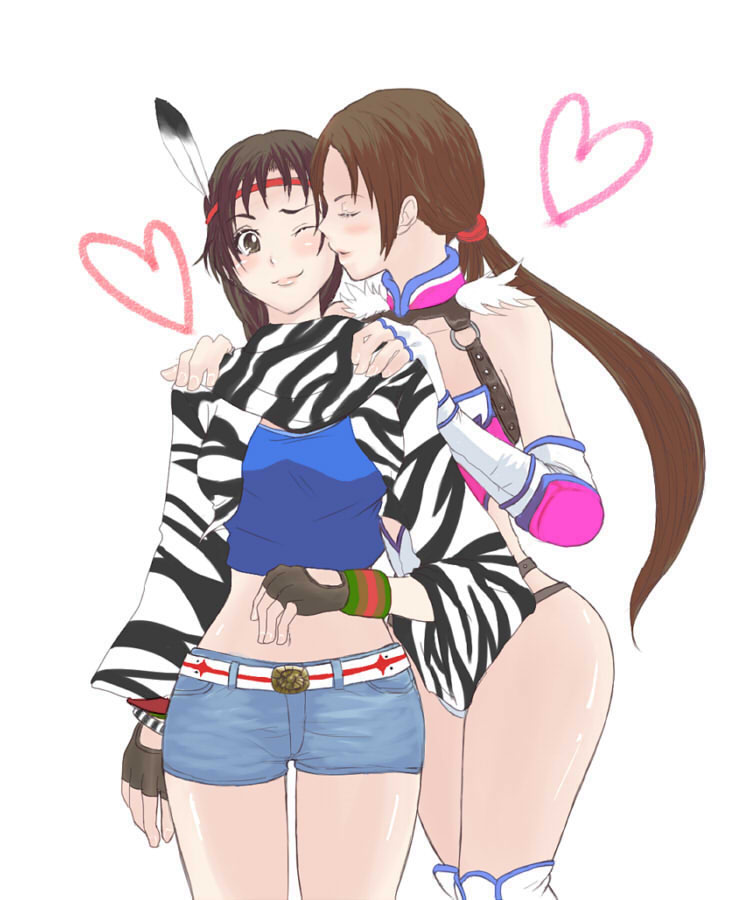 julia chang, jaycee, and michelle chang (tekken and 1 more) drawn by bakashibu