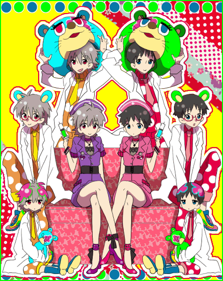 ikari shinji, nagisa kaworu, irabu ichirou, and mayumi (neon genesis evangelion and 1 more)