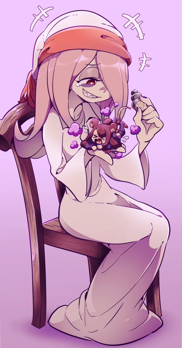 kagari atsuko and sucy manbavaran (little witch academia) drawn by ica_tm
