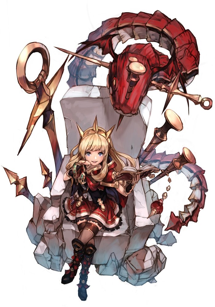 cagliostro and ouroboros (granblue fantasy) drawn by hungry_clicker