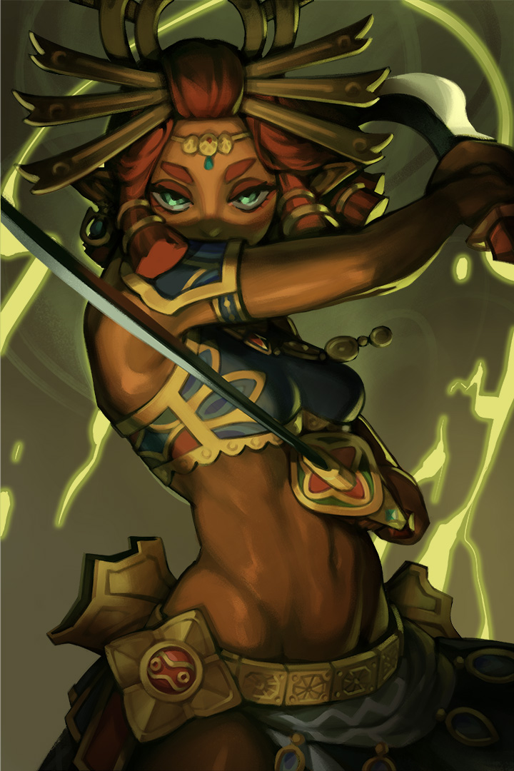 riju (the legend of zelda and 1 more) drawn by rim_jims