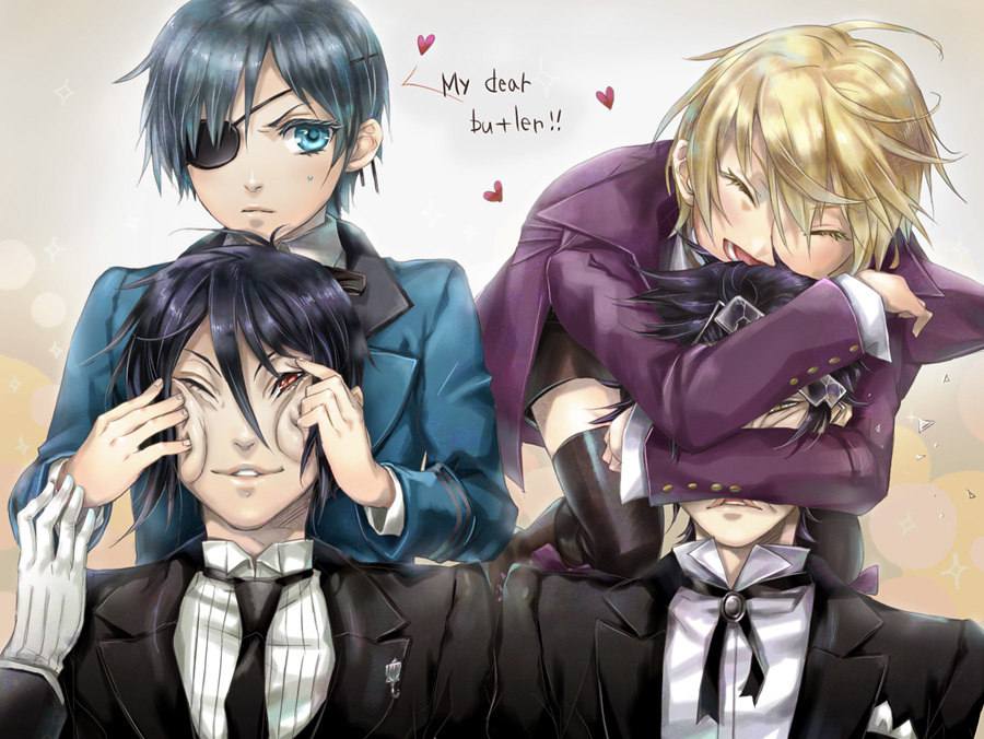 Ciel Phantomhive Sebastian Michaelis Alois Trancy And Claude Faustus Kuroshitsuji Drawn By Dr Danbooru