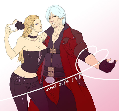 dante and trish (devil may cry and 1 more)