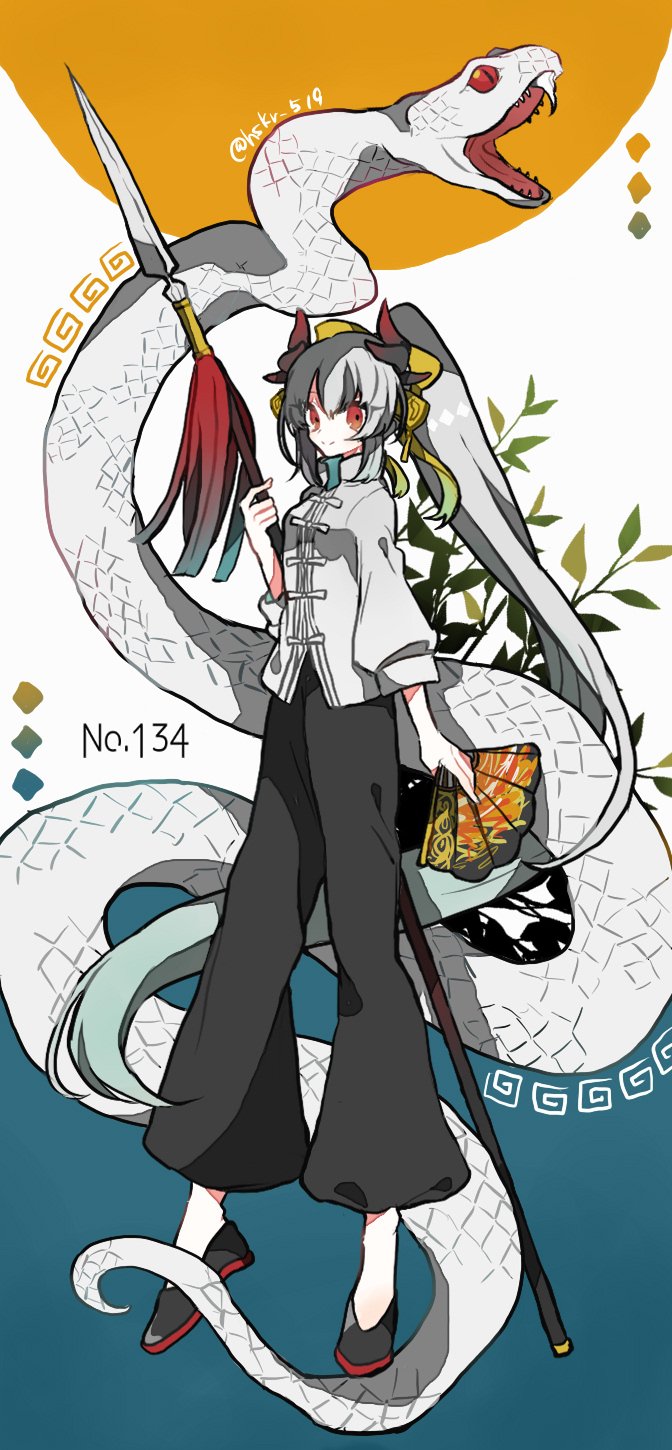 kiyohime and li shuwen (fate and 2 more) drawn by hskr_519