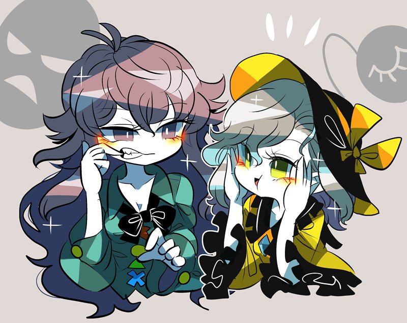 komeiji koishi and hata no kokoro (touhou) drawn by yt_(wai-tei)