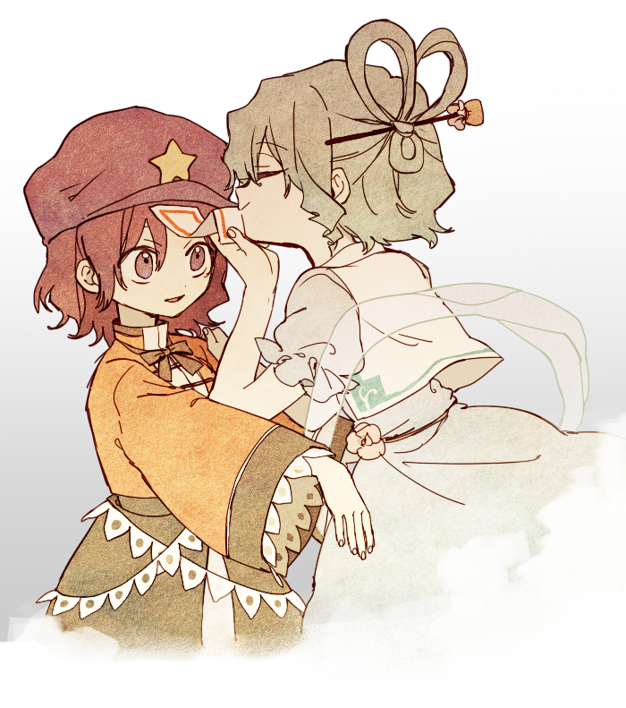 kaku seiga and miyako yoshika (touhou) drawn by ka_(996beshi)