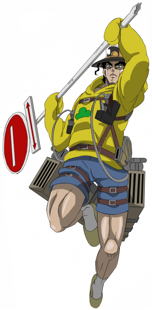 kujo jotaro, matsuno jyushimatsu, and ono daisuke (jojo no kimyou na bouken and 4 more) drawn by utano