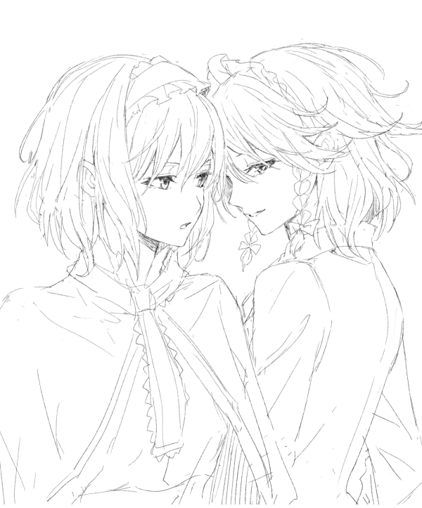 izayoi sakuya and alice margatroid (touhou) drawn by sen'yuu_yuuji